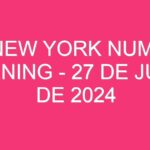 USA New York Numbers Evening – 27 de julio de 2024