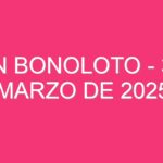 Spain BonoLoto – 31 de marzo de 2025